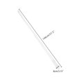 thumbnail image 4 of INSPIRE CHIC Men's Solid Color Narrow Stripes Necktie Graduation Suit Formal Ties White, 4 of 5