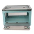 thumbnail image 4 of Foldable Plastic Storage Box Stackable Bin With Lid, 5 Sided Door Opening Design, Translucent Opening For Closet Organizers, Living Rooms, Bedrooms, Kitchens, And More, 4 of 8
