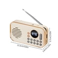 thumbnail image 3 of Meitianfacai FM Radio Portable, Rechargeable Radio Digital Tuning, MP3 Music Player Speaker Support Micro SD, USB Port, Ideal for Outdoor, 3 of 8