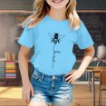 thumbnail image 2 of Haut Fille Chemise Banane Filles Mode Enfants Décontracté Imprimé Col Rond Ample Manches Courtes T-Shirt Haut, 2 of 4