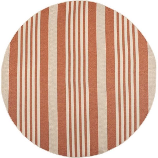 Safavieh Courtyard Tapis d'Intérieur et d'Extérieur en Terre Cuite - Rond 7 Pieds10 Pouces