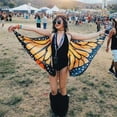 thumbnail image 3 of Women Pixie Fairy Beach Scarves Wraps Colorful Soft Fabric Butterfly Wings, 3 of 5