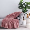 thumbnail image 2 of BHG Textured Velvet Plush Throw Violet Gem, 2 of 4