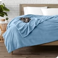 thumbnail image 2 of Bare Home Microplush Fleece Blanket - 300 GSM - Fuzzy Microfleece - Soft & Plush - King, Coronet Blue, 2 of 5