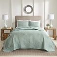 thumbnail image 2 of 510 Design Oakley 3 Piece Reversible Bedspread Set Seafoam Full/Queen, 2 of 4