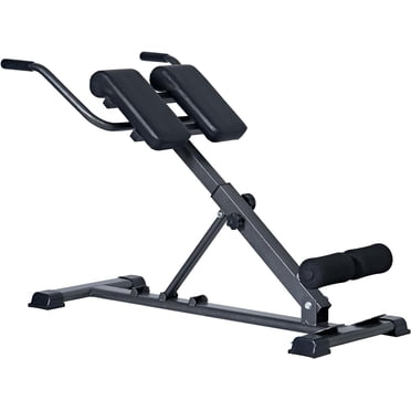 Soges Roman Chair Back Extension Machine, Hyperextension Bench for Hamstring, Glute and Lower Back, Adjustable and Foldable workout weight Bench Exercise Fitness Equipment for Home Gym