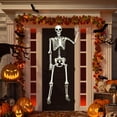 thumbnail image 3 of Costway 5.4ft Halloween Skeleton Life Size Realistic Full Body Hanging w/ Movable Joints, 3 of 10