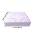 thumbnail image 3 of Todays Clearance Deals Prime! Quilted Waterproof Mattress Protector Complete Set Ice Silk Mat Soft Breathable Bed Topper Purple, 3 of 6