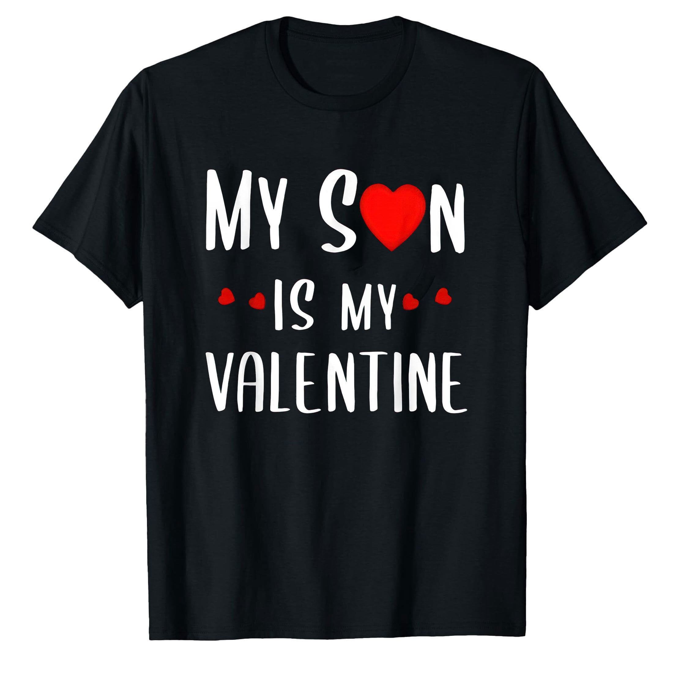 AALJY Mon Fils Est Mon Valentin Mignon Cadeaux de la Saint-Valentin Maman Papa T-Shirt