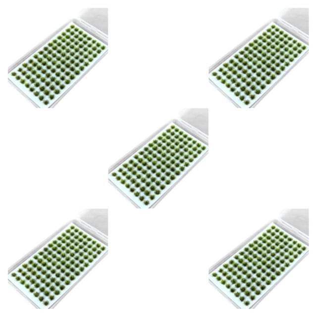 Youkk Resin Mini Grass Tuft Low Maintenance Miniatures Static Grass Tuft For Versatile Long-lasting No.3 5Set