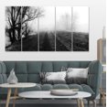 thumbnail image 1 of Paysage Brumeux Noir et Blanc - Impression sur Toile, 1 of 3
