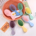 thumbnail image 4 of DEBGFS Mini Peignes Colorés Bébé Enfants Sac Gonflable Masseur de Tête Portable Brosse à Cheveux Coiffage, Bleu, 4 of 5