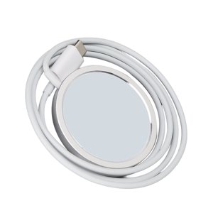 Magnetic Wireless Charger, Portable USB Magnetic Charger Overcharge Protections Safe Charging Multiple Protections  for Office White