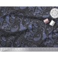 thumbnail image 3 of Soimoi Modal Satin Fabric Floral & Paisley Printed Craft Fabric by The Yard 42 Inch Wide, 3 of 3