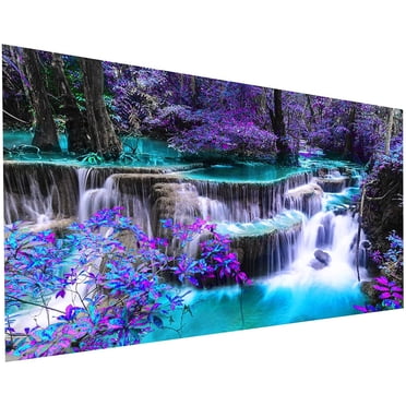 YALKIN Dandelion Flowers Large Diamond Painting Art Kits for Adults (35.4x15.7in) Gem Art Painting with Diamonds Wall Art