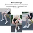 thumbnail image 4 of Youkk 1 Paire Dames Genoux Chaussettes Hautes Filles JK Robe Longs Bas Café Respirant, 4 of 6