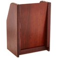 thumbnail image 2 of Wooden Mallet 1 Pocket Brochure Display in Mahogany, 2 of 2