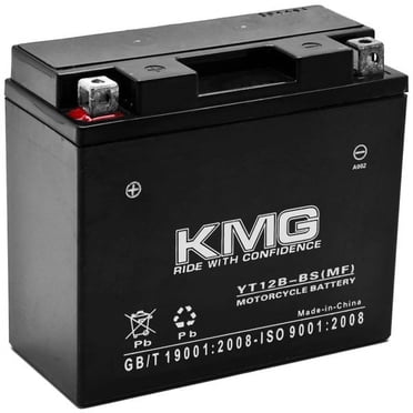 KMG YT12B-BS Batterie Étanche Sans Entretien Haute Performance 12V SMF Remplacement OEM Moto Sports Motorisés VTT Trottinette