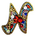 thumbnail image 1 of Christmas Letters Keychain 26 Letters Rhinestone Pendant, 1 of 8