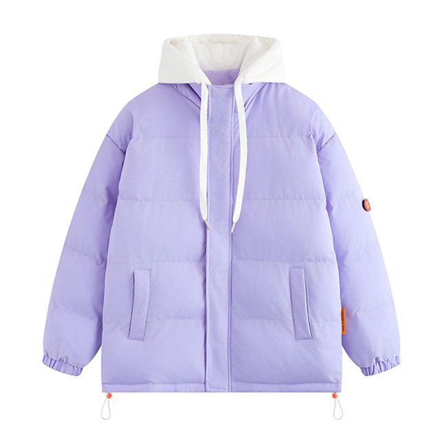 Styesk Jackets for Men Zipper Up Warm Jackets Outdoor Plus Size Work Coats Hooded Color Block Puffer Jacket Casual Comfy Wind Breaker Jackets with Pockets