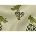 thumbnail image 4 of oneOone Viscose Jersey Fabric Leaves|Bird & Floral Block Printed Craft Fabric BTY 60 Inch Wide, 4 of 5