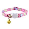 thumbnail image 1 of Personalized detachable cat collar with bell, safe quick release kitten collar, 1 of 8