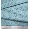 thumbnail image 2 of Soimoi Crepe Silk Fabric Poker Card Symbol & Check Print Fabric by The Yard 42 Inch Wide, 2 of 3