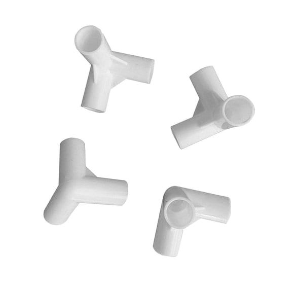 Xinxinyy Pièces de Rechange Pieds Coins Voies Cadres Coin Auvent Tente Connecteur Canule d'Intubation Rapidement 4 Voies pour Voyage Auvent Tente