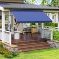thumbnail image 2 of Outsunny Auvent Rétractable 10 X 5 Pi, Abri Pare-Soleil, Bleu Marine, 2 of 10