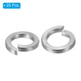 thumbnail image 3 of Unique Bargains Rondelle à Loquet Séparé M12, Lot de 25 Joint de Rondelle à Loquet à Ressort en Acier Inoxydable 304 de 12 mm ID 18,8 mm OD, Ton Argent, 3 of 5