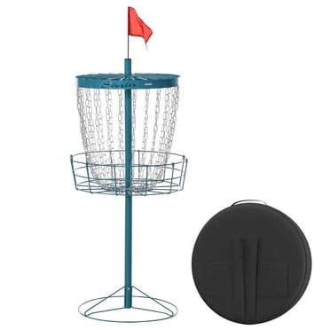 Soozier Panier d'Entraînement à 24 Chaînes pour Cible de Disque de Golf, Support, Bleu Marine