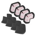 thumbnail image 1 of Lot de 8 Protège-Coins Souples, Mousse de Caoutchouc pour l'Étanchéité des Meubles, Bords de Protection d'Angle pour Table de Foyer, Noir, 1 of 6