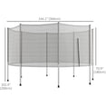 thumbnail image 4 of Soozier 12ft Frence Couvre Trampoline Rond de Remplacement (filet seulement), 4 of 9