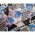 thumbnail image 4 of oneOone Silk Tabby Medium Blue Fabric Triangle Sewing Craft Projects Fabric Prints By Yard 42 Inch Wide, 4 of 4