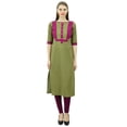 thumbnail image 4 of Phagun Cotton Straight Kurti Tunic With Front Button Casual Kurta, 4 of 8