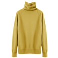 thumbnail image 4 of IMENGL Wool sweater turtleneck first line, Yellow M, Size M-2XL, 4 of 4