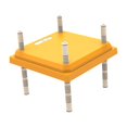 thumbnail image 4 of Esquirla Réchaud Électrique à Hauteur Réglable Plaque Chauffante pour Couveuse de Poussins Chauffage de Couveuse Jaune 30,7x30,7 cm, 4 of 8