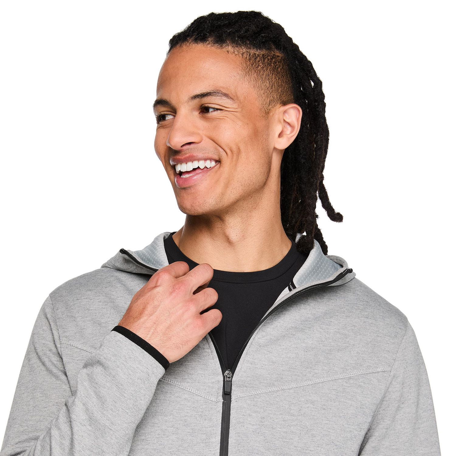 Haut à capuchon zippé sur la longueur Athletic Works pour hommes