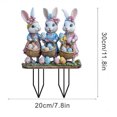 thumbnail image 2 of Nouveau Piquet de Jardin Tendance Lapin de Pâques Jardin Piquet de Jardin de Pâques Décoration de Pâques Rétro Lapin de Pâques Oeuf de Pâques Logo de Jardin Décoration de Pâques Extérieure Lapin de Pâques Oeuf de Pâques Lo de Pâques, 2 of 3