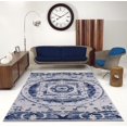 thumbnail image 2 of Ladole Rugs Kahina Traditional Botanical Style Sustainable Innovative Area Rug Carpet Tapis in Blue, 2 of 4