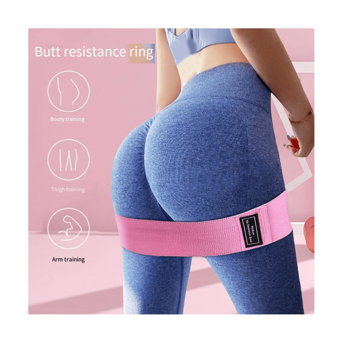 3 Levels Resistance Bands Set for Working Out Fitness Bands Workout Bands Exercise Bands Resistance Bands for Legs
