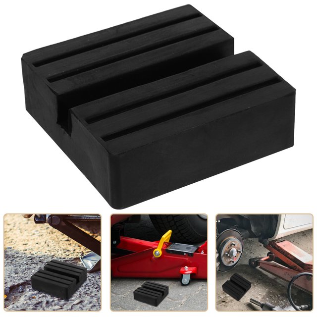 OUNONA Floor Jack Pads Anti Slip Black 1Pack For Vehicle Maintenance Car Enthusiasts