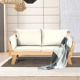 thumbnail image 4 of Costway Canapé-Lit Convertible de Patio en Bois Massif, Réglable, Coussin Épais, Blanc, 4 of 10