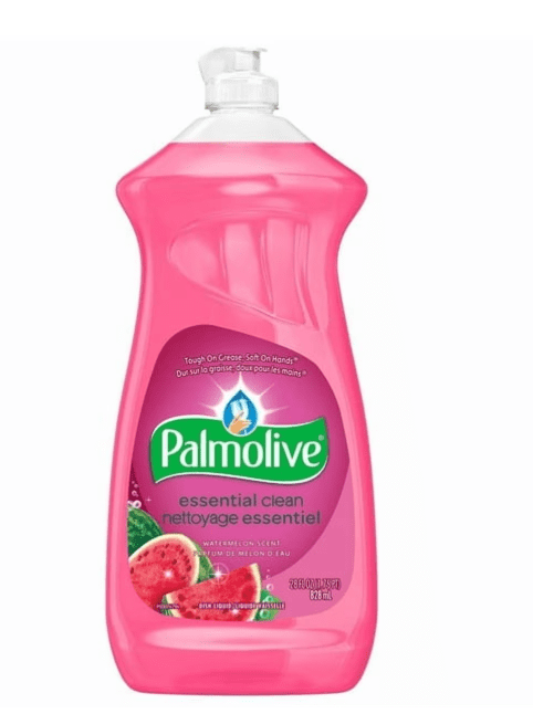 Palmolive Essential Clean Liquid Dish Soap, Watermelon Scented Dish Detergent, 828 mL Bottle, Palmolive Watermelon 828ml