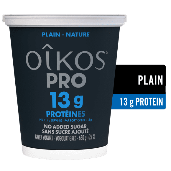 Oikos Pro Yogurt, Plain, High Protein