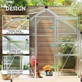 thumbnail image 4 of Outsunny Greenhouse, Walk-In Hot House, Clear PC Board with Sliding Door, 4 of 10