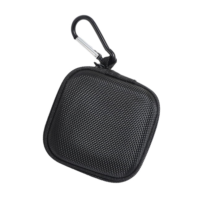 MERIGLARE Étui pour Écouteurs Sac de Rangement Compact pour Câble de Chargement USB Écouteurs Clé USB Noir