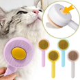 thumbnail image 5 of Pet Comb Stainless Steel Pin Plastic Material One Click Hair Removal Massage Effect Easy Clean for Cats Dogs Shedding Management, 5 of 5