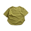 thumbnail image 4 of T-Shirts d'Été pour Garçons et Filles, Coupe Ample Classique, Manches Courtes, Col Rabattu, Volants, Col Rond, Blouse de Printemps pour Garçon 9-12M, 4 of 7