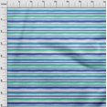 thumbnail image 4 of oneOone Georgette Viscose Medium Blue Fabric Stripes Sewing Material Print Fabric By The Yard 42 Inch Wide, 4 of 4